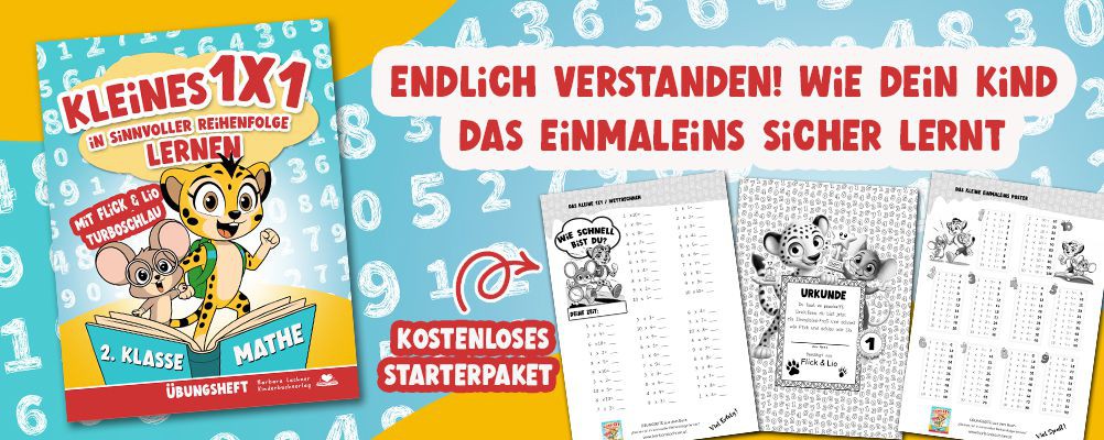 Endlich verstanden! Wie dein Kind das Einmaleins sicher lernt - kostenloses Starterpaket